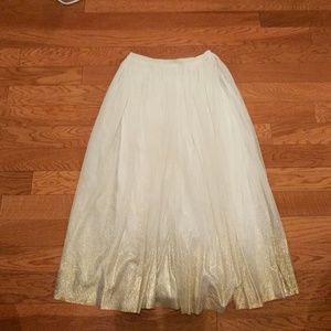 Toole gold foil skirt